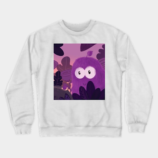 Violet Creature Crewneck Sweatshirt by crockKoo